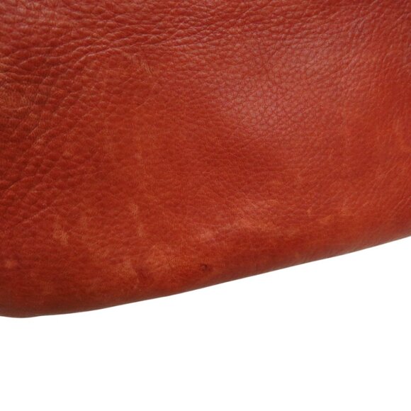 Buttery Soft Leather Bag Brown W/Light Brown Logo Print Lining - Picture 9 of 10